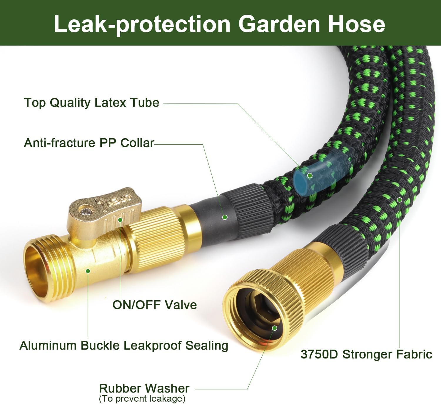 Retractable Garden Hose for Yard/Patio - Outdoor Use